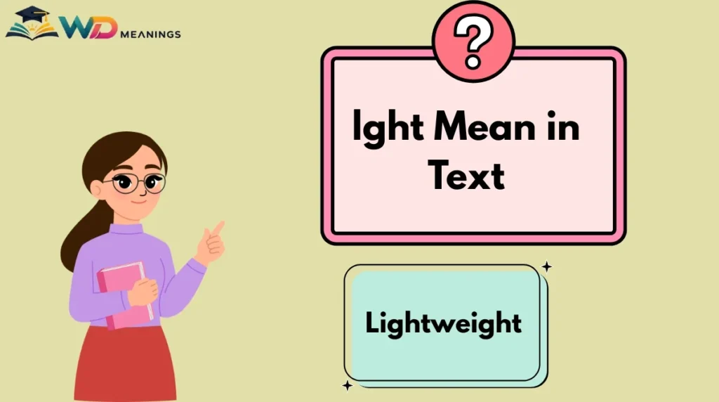 lght Mean in Text