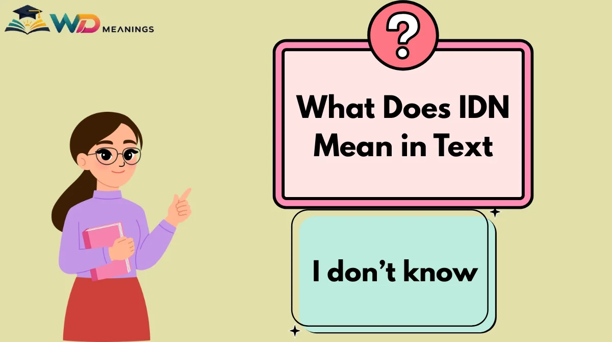 What Does IDN Mean in Text