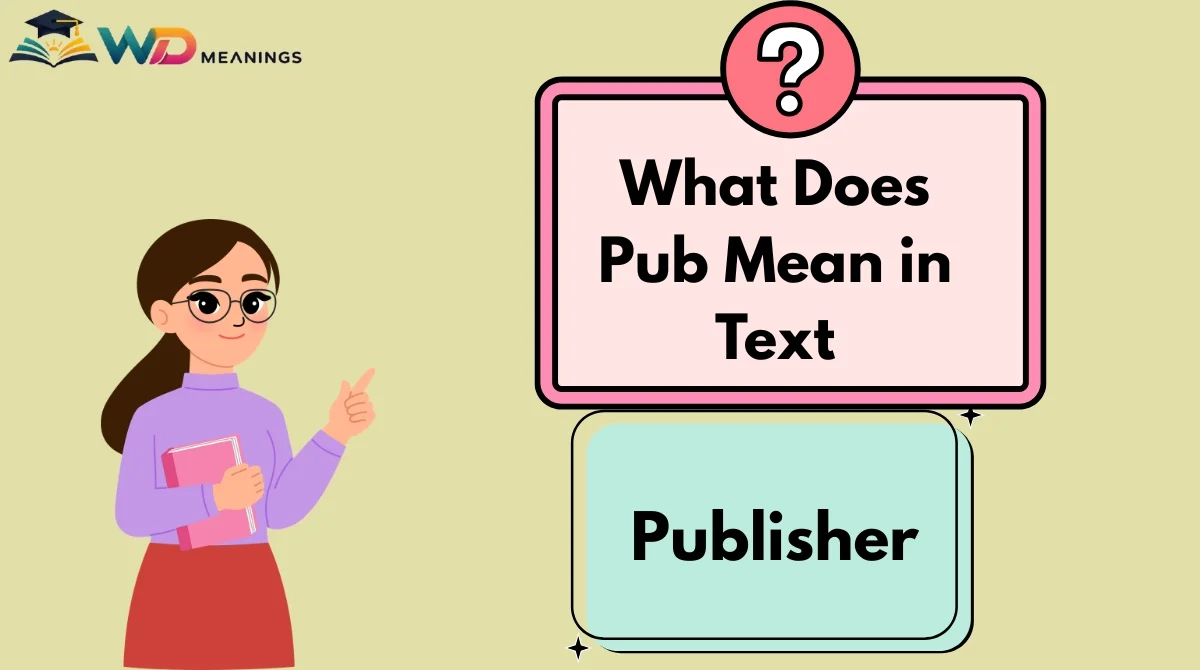 What Does Pub Mean in Text