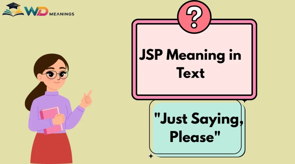JSP Meaning in Text